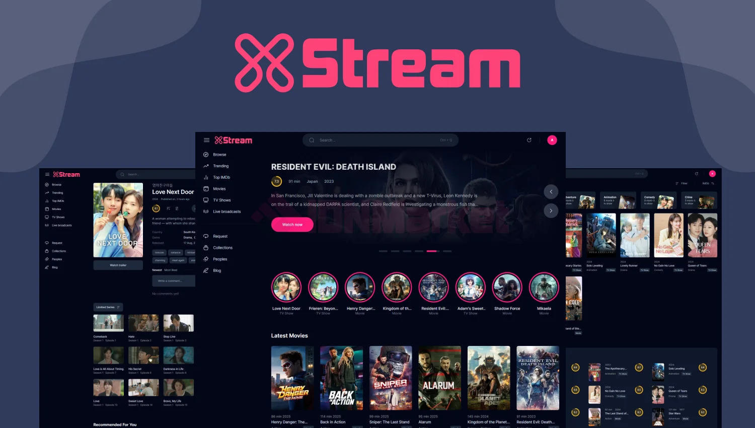 XStream - Movie And TV-Show Platform & Multi Auto Embed