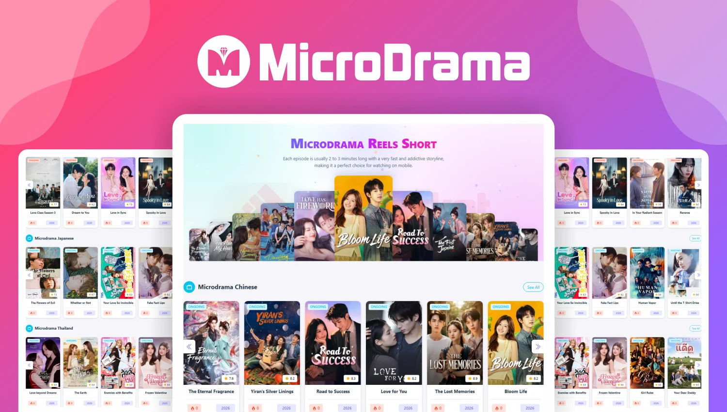 MicroDrama ReelShort - Engine Transcoder HLS, Auto Extract Subtitle